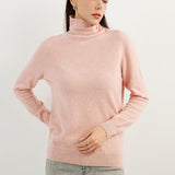 100% Pure Cashmere Women's Sweater Turtleneck Long Sleeve Warm Soft 2025 Fall Winter Knit Pullover