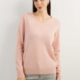 Chanyarn 100% Pure Cashmere Women's Sweater V-Neck Long Sleeve 2025 Fall Winter Warm Soft Knit Pullover