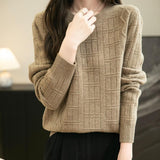 Chanyarn Pull de laine de mérinos de Chanyarn 2025 Automne Hiver Crew Cou Nou à manches longues Tullover en tricot à manches longues