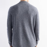 Men's 100% Merino Wool Sweater 2025 Fall Winter First-Line Ready to Wear Mock Neck Long Sleeve Seamless Knit Sweater