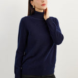 Women's 100% Pure Cashmere Sweater Turtleneck Long Sleeve Warm Soft 2025 Fall Winter Knit Pullover