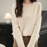 Chanyarn Pull de laine de mérinos de Chanyarn 2025 Automne d'hiver Casual Crewneck Long Sweater en tricot à manches longues à manches longues à manches longues