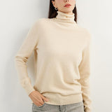 100% Pure Cashmere Women's Sweater Turtleneck Long Sleeve Warm Soft 2025 Fall Winter Knit Pullover