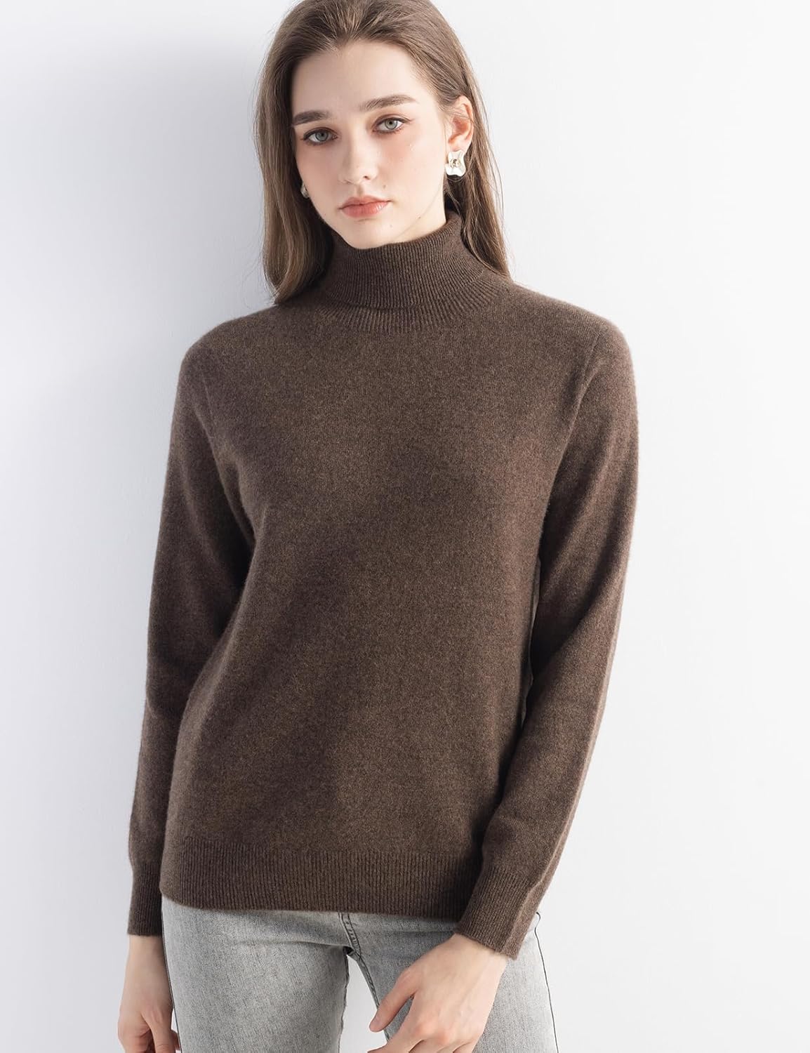 Mongolian Cashmere Turtleneck Sweater