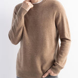 Men's 100% Merino Wool Sweater 2025 Fall Winter First-Line Ready to Wear Crew Neck Long Sleeve Seamless Knit Sweater