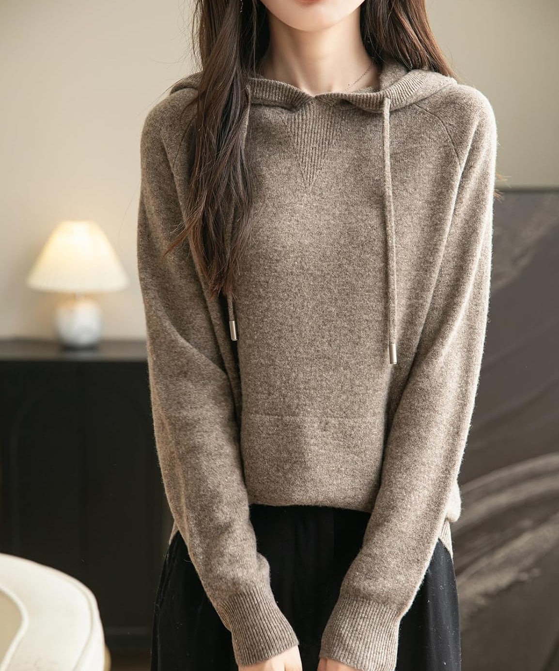 100% Merino Wool Hoodie with Pocket