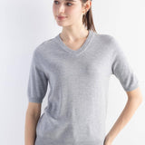 Frauen Merino Wollpullover 2025 Herbst Winter gegen Nacken Kurzarm Erstlinienanschluss bereit zum Tragen nahtloser Strickpullover