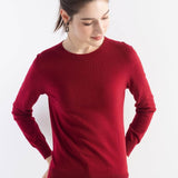 Women's Merino Wool Sweater 2025 Fall Winter Crew Neck Long Sleeve First-Line Ready to Wear Seamless Knit Sweater
