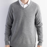 Herren 100% Merino Wollpullover 2025 Herbst Winter Erste Linie Ready to Tragen gegen Nacken Langschläfe nahtloser Strickpullover