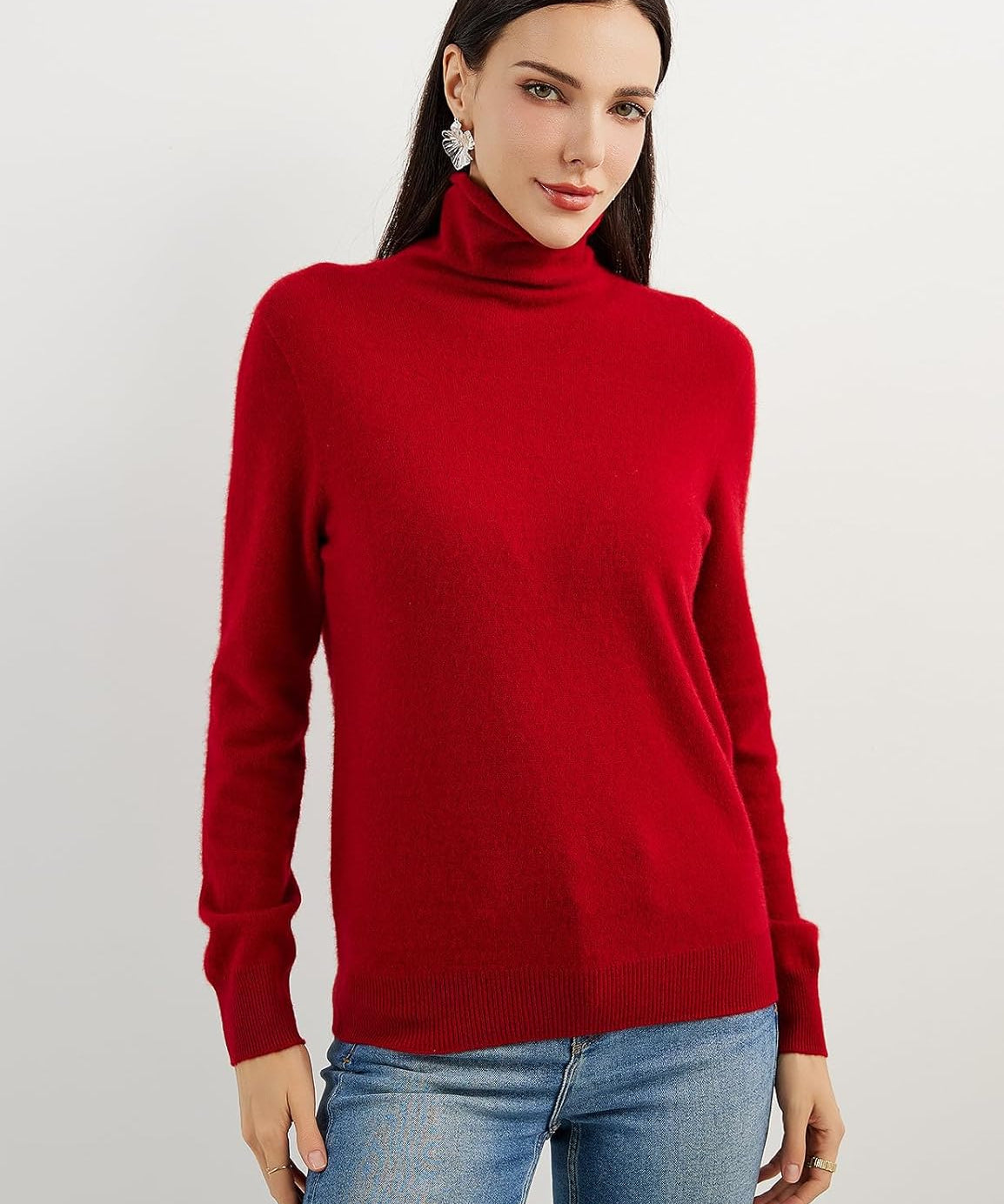 Mongolian Cashmere Turtleneck Sweater