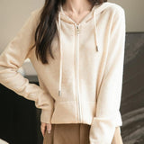 Cardigan de munición larga de manga larga de manga larga de lana 100% merino