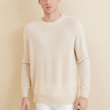 Chanyarn Men's 100% Merino Wool Sweater 2025 Fall Winter Casual Crewneck Warm Soft Long Sleeve Knitted Sweater
