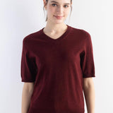 Frauen Merino Wollpullover 2025 Herbst Winter gegen Nacken Kurzarm Erstlinienanschluss bereit zum Tragen nahtloser Strickpullover