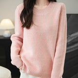 Chanyarn Pull de laine de mérinos de Chanyarn 2025 Automne d'hiver Casual Crewneck Long Sweater en tricot à manches longues à manches longues à manches longues