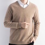 Herren 100% Merino Wollpullover 2025 Herbst Winter Erste Linie Ready to Tragen gegen Nacken Langschläfe nahtloser Strickpullover