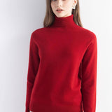 Women's 100% Pure Cashmere Sweater Turtleneck Long Sleeve Warm Soft 2025 Fall Winter Knit Pullover