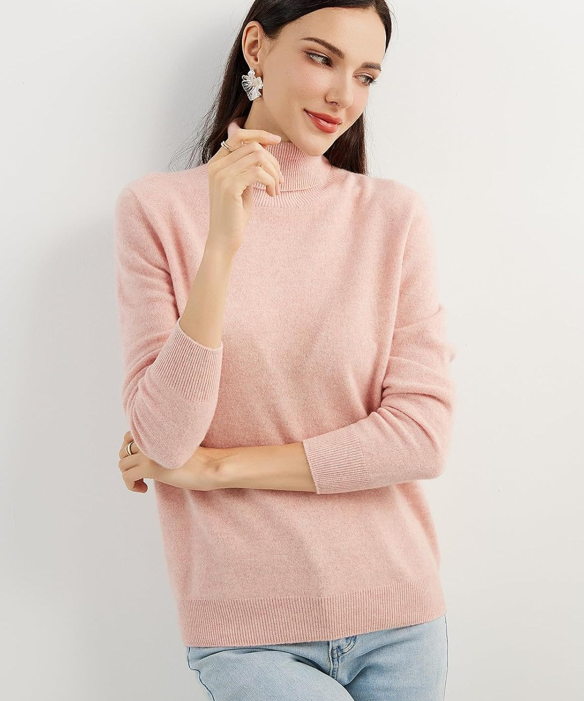 Mongolian Cashmere Turtleneck Sweater
