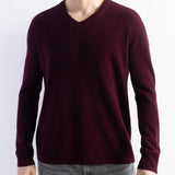 Herren 100% Merino Wollpullover 2025 Herbst Winter Erste Linie Ready to Tragen gegen Nacken Langschläfe nahtloser Strickpullover