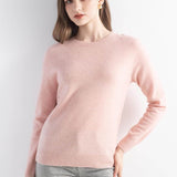 Women's 100% Pure Cashmere Sweater 2025 Fall Winter Crew Neck Long Sleeve Warm Soft Knitted Pullover