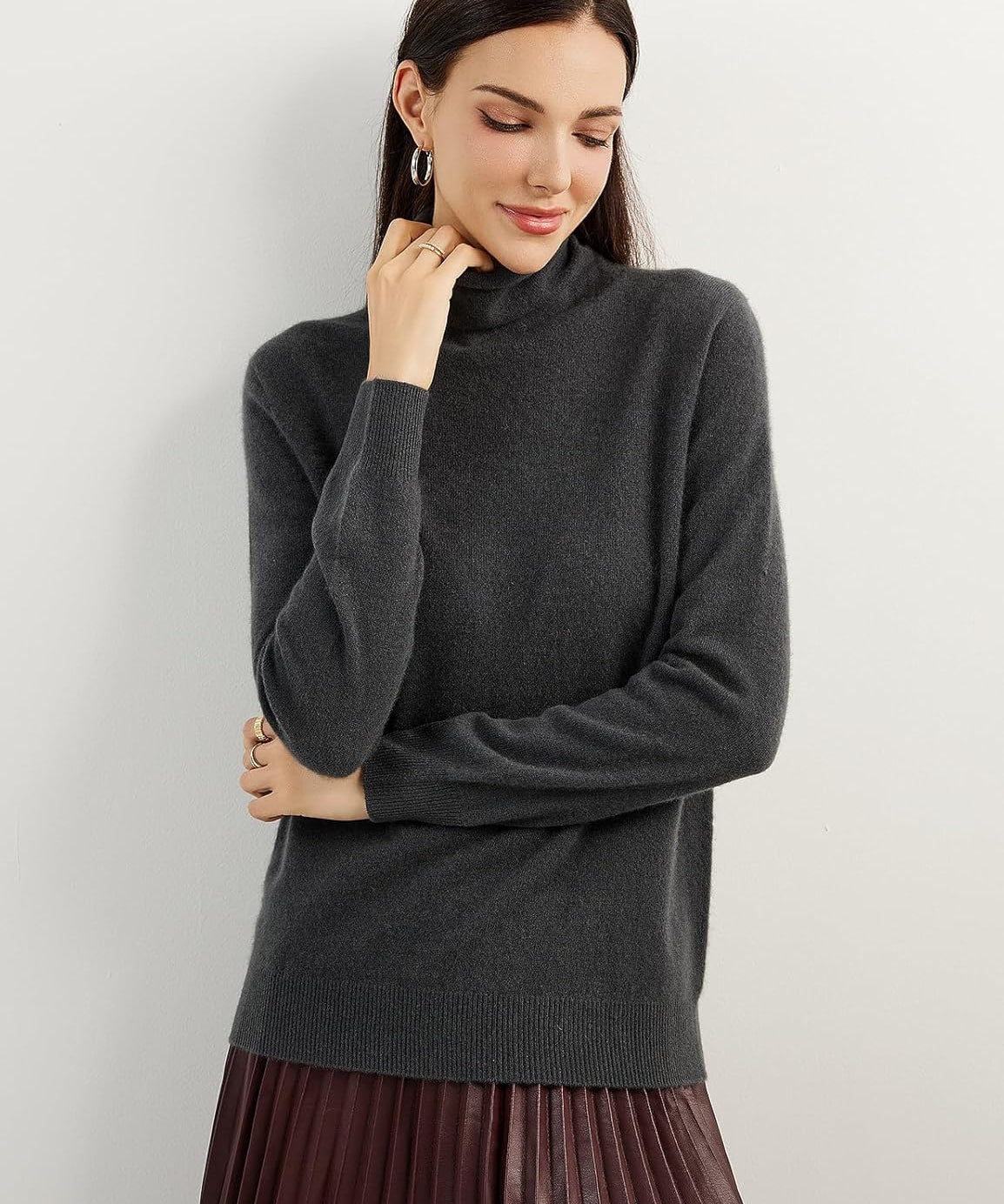 Mongolian Cashmere Turtleneck Sweater
