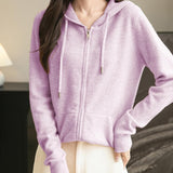 Cardigan de munición larga de manga larga de manga larga de lana 100% merino