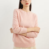 Women's 100% Pure Cashmere Sweater 2025 Fall Winter Crew Neck Long Sleeve Warm Soft Knitted Pullover