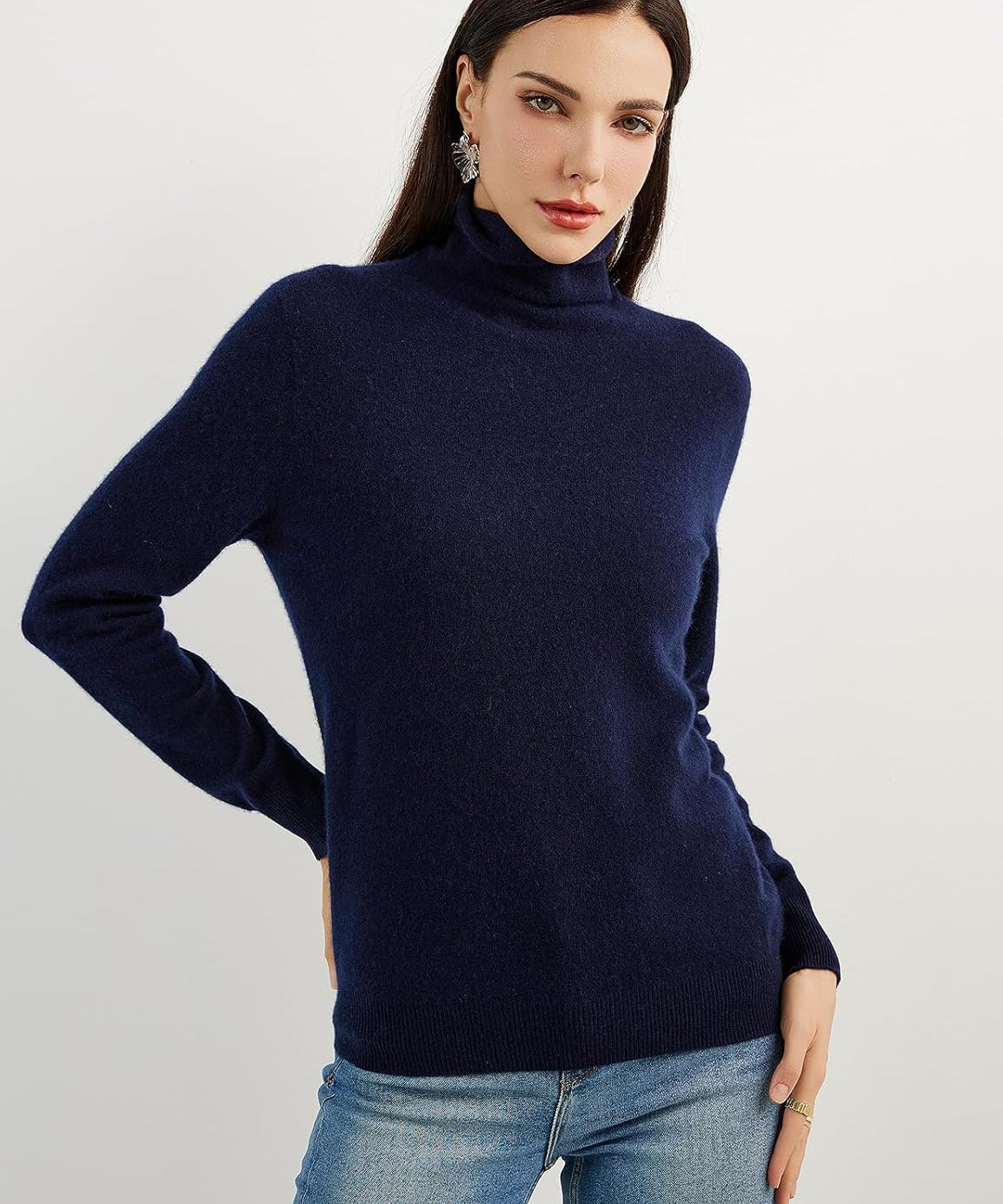 Mongolian Cashmere Turtleneck Sweater
