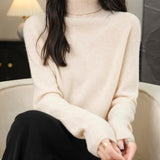 Chanyarn Women's 100% Merino Wool Turtleneck Sweater 2025 First-Line Ready to Wear Long Sleeve Seamless Knit Pullover