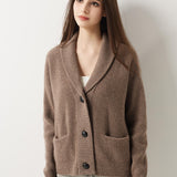 30% Cashmere 70% Merino Wool Cardigan Sweater