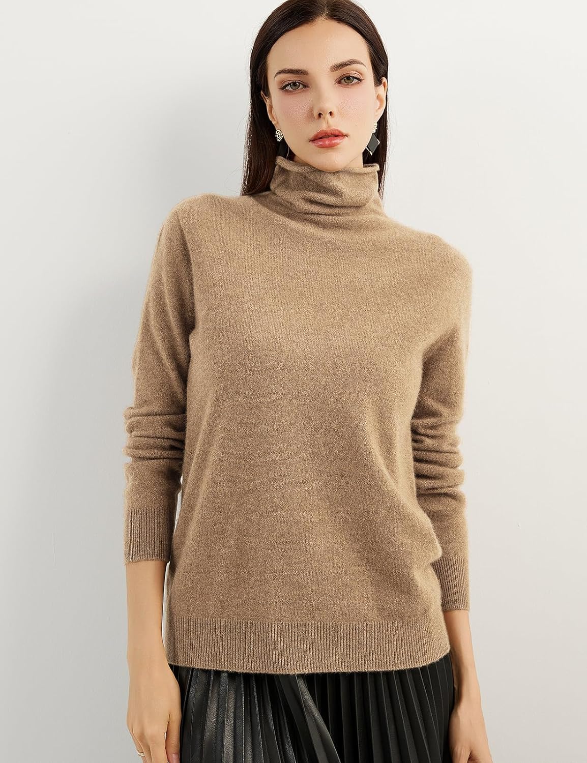 Mongolian Cashmere Turtleneck Sweater