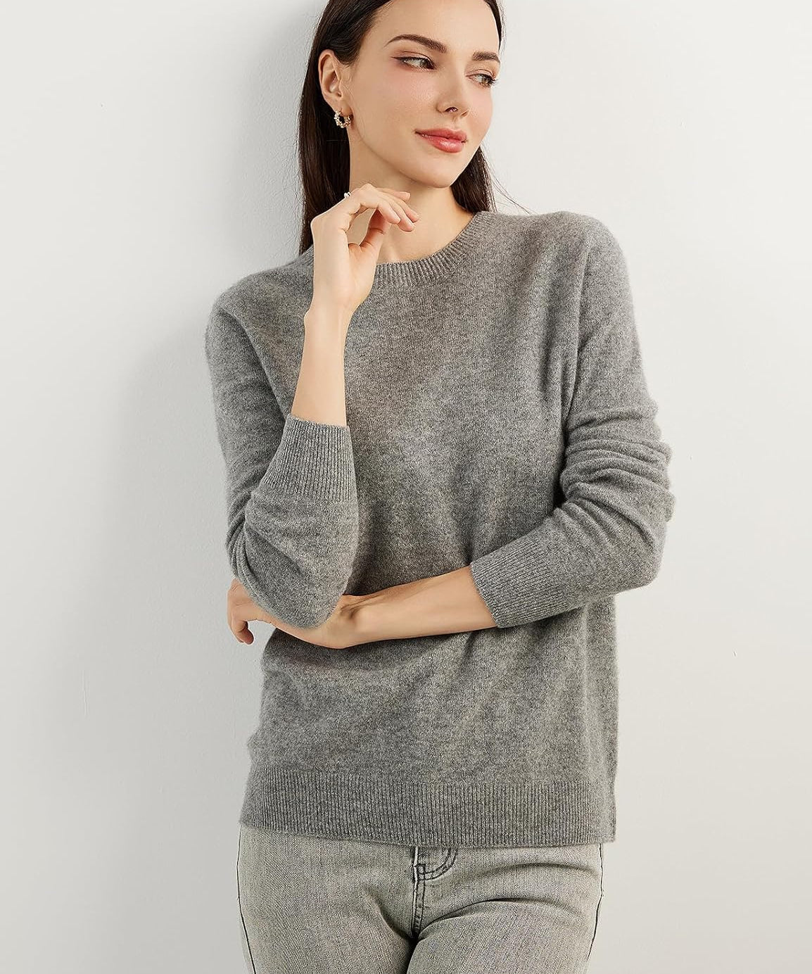 Mongolian Cashmere Crewneck Sweater