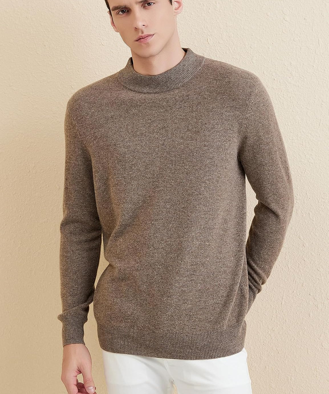 Australian Merino Wool Mock Neck Sweater