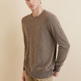 Chanyarn Men's 100% Merino Wool Sweater 2025 Fall Winter Casual Crewneck Warm Soft Long Sleeve Knitted Sweater