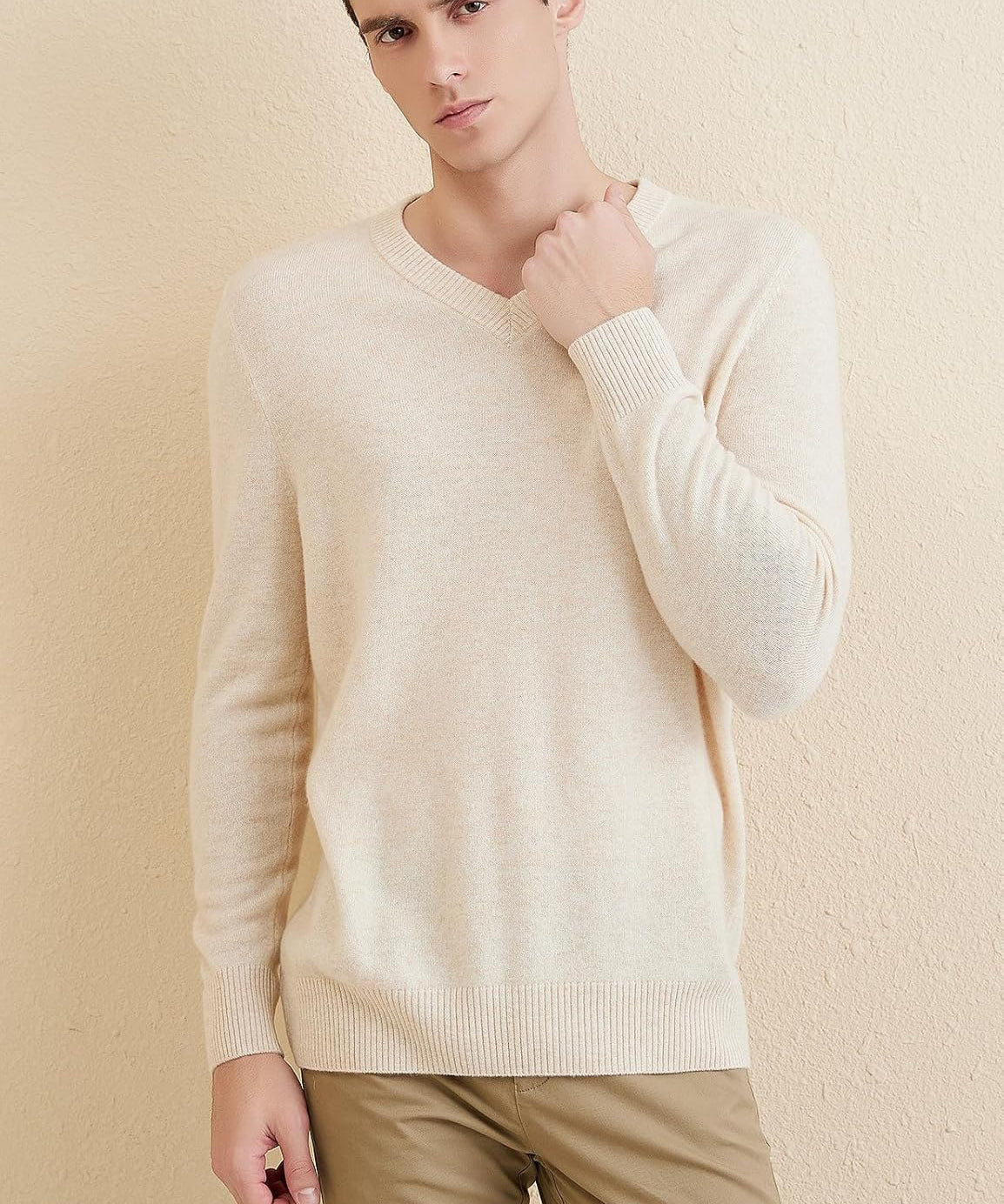 Australian Merino Wool V-Neck Sweater