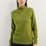 100% Pure Cashmere Women's Sweater Turtleneck Long Sleeve Warm Soft 2025 Fall Winter Knit Pullover