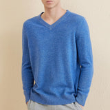 Chanyarn Men's 100% Merino Wool Sweater 2025 Fall Winter Casual V Neck Warm Soft Long Sleeve Knitted Pullover Sweater