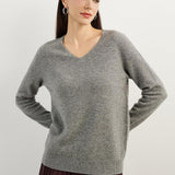 Chanyarn 100% Pure Cashmere Women's Sweater V-Neck Long Sleeve 2025 Fall Winter Warm Soft Knit Pullover