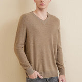 Chanyarn Men's 100% Merino Wool Sweater 2025 Fall Winter Casual V Neck Warm Soft Long Sleeve Knitted Pullover Sweater