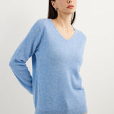 Chanyarn 100% Pure Cashmere Women's Sweater V-Neck Long Sleeve 2025 Fall Winter Warm Soft Knit Pullover
