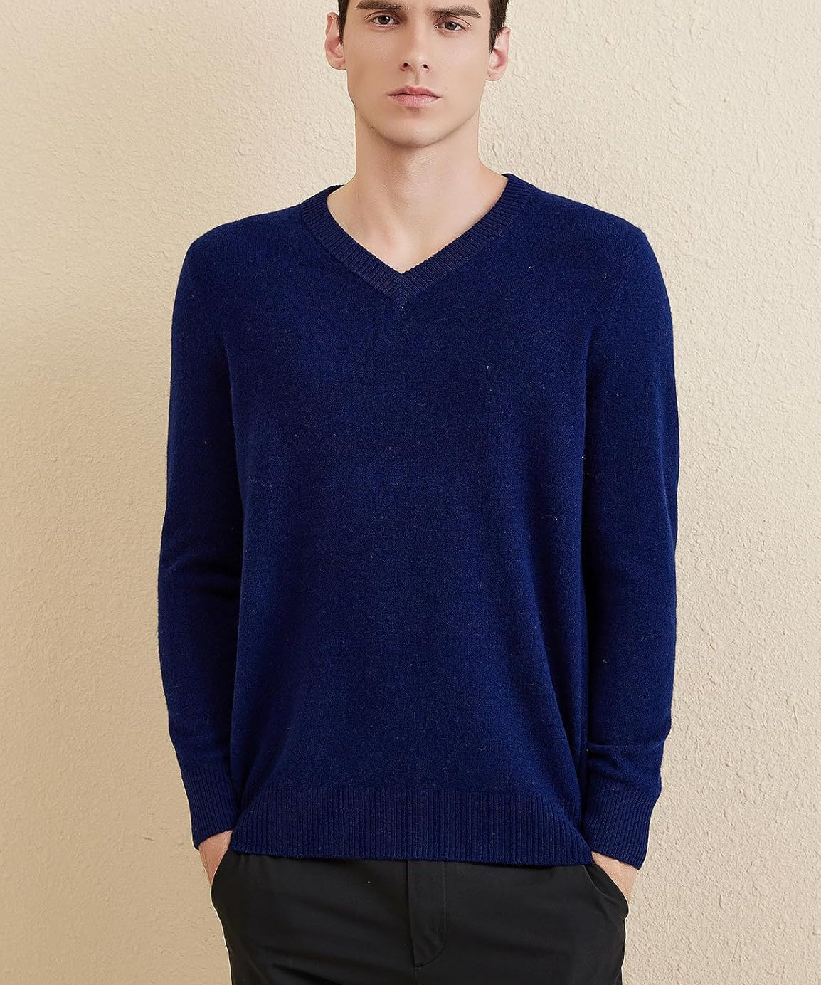 Australian Merino Wool V-Neck Sweater