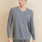 Chanyarn Men's 100% Merino Wool Sweater 2025 Fall Winter Casual V Neck Warm Soft Long Sleeve Knitted Pullover Sweater