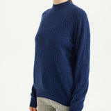 Chanyarn Women's 100% Merino Wool Luxury Soft Fall Winter Warm Long Sleeve Mock Neck Brushed Fuzzy Pullover Sweater