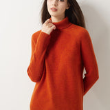 Maglione dolcevita 30% cashmere 70% lana merino