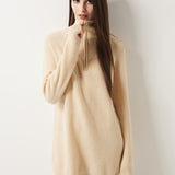 30% カシミア 70% メリノウール ハーフジップ セーター