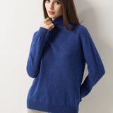 30% Cashmere 70% Merino Wool Seamless Turtleneck Sweater