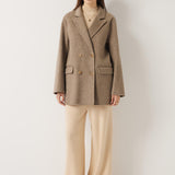 100% Merino Wool Double Breasted Pea Coat