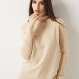 Maglione dolcevita 30% cashmere 70% lana merino