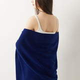 100% Merino Wool Knit Wrap Shawl with Sleeves