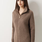 30% Cashmere 70% Merino Wool Turtle Neck Cardigan