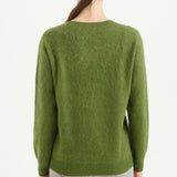 Chanyarn Women's 100% Merino Wool Luxury Soft Fall Winter Warm Crewneck Long Sleeve Brushed Fuzzy Pullover Sweater